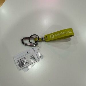 Lululemon Lime Keychain with Metal Clip